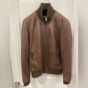 Men’s Leather Gucci jacket.
